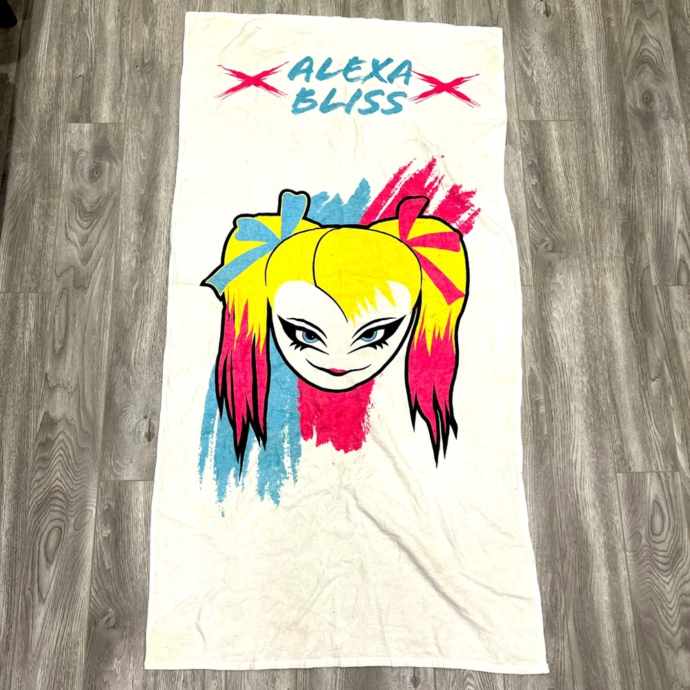 WWE ALEXA BLISS BEACH TOWEL RARE